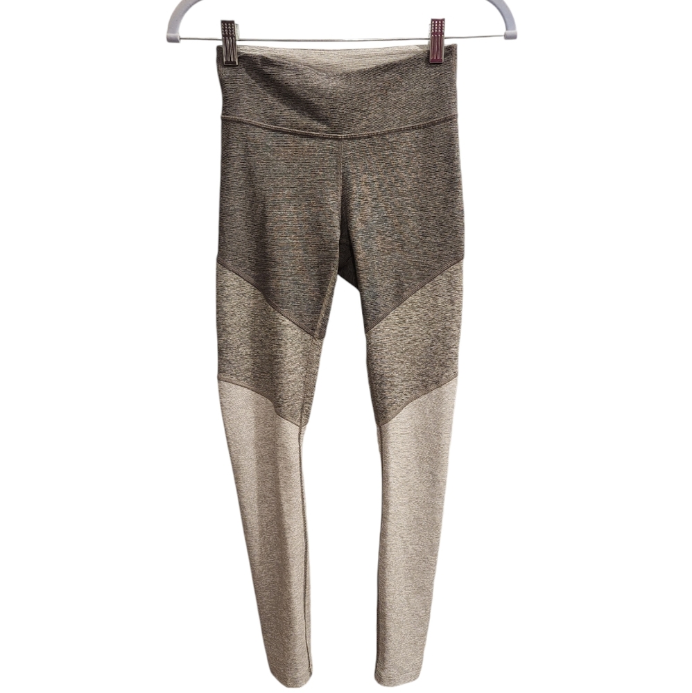 Outdoor Voices Grey color block 7/8 leggings size xs
